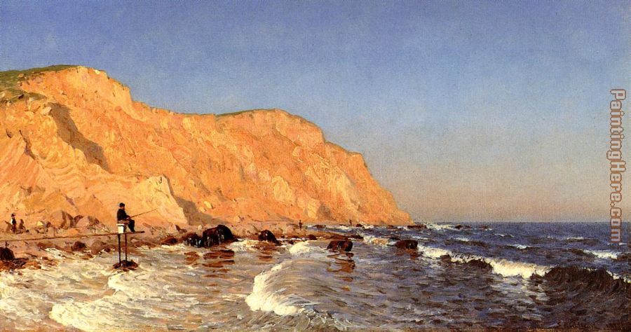 Clay Bluffs on No Man's Land painting - Sanford Robinson Gifford Clay Bluffs on No Man's Land art painting